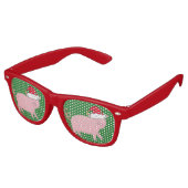 Lunettes De Fête Retro Noël au cochon (Angulaire)