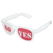 Lunettes De Fête Retro NON OUI. Conception du texte (Angulaire)