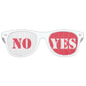 Lunettes De Fête Retro NON OUI. Conception du texte (Devant)
