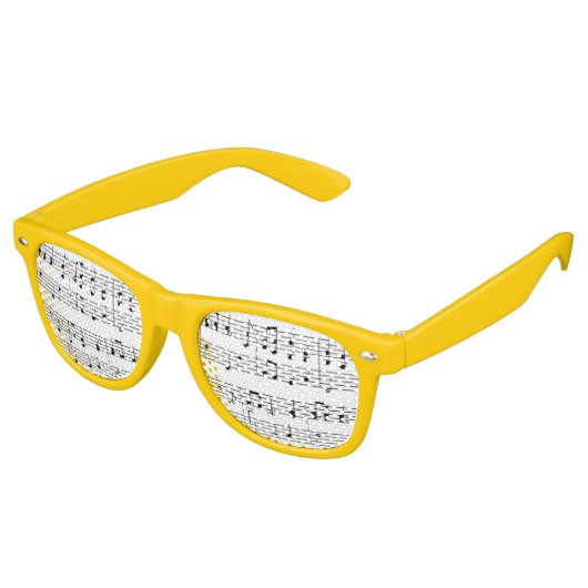 Lunettes De Fête Retro Notes musicales Fêtes (Angulaire)