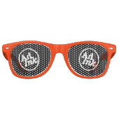 Lunettes De Fête Retro Nuances orange AdInk (Devant)