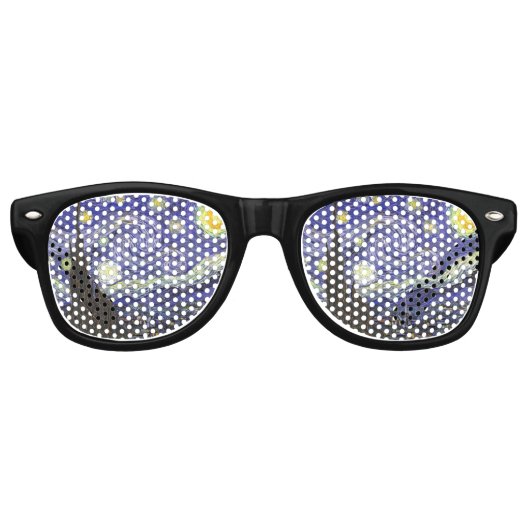 Lunettes De Fête Retro Nuit étoilée par Vincent van Gogh (Devant)