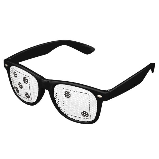 Lunettes De Fête Retro Numéros DICE pips 5 & 2 + vos idées (Angulaire)