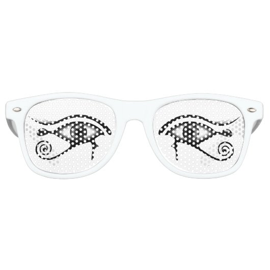 Lunettes De Fête Retro OEil égyptien de Horus (Devant)