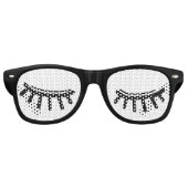 Lunettes De Fête Retro Oeil fermé (Devant)