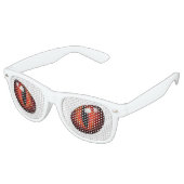 Lunettes De Fête Retro Oeil rouge animal yeux chat yeux (Angulaire)
