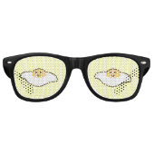 Lunettes De Fête Retro OEuf frit Kawaii (Devant)