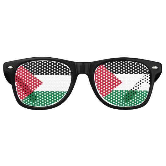 Lunettes De Fête Retro officiellement le drapeau de l'État de Palestine (Devant)