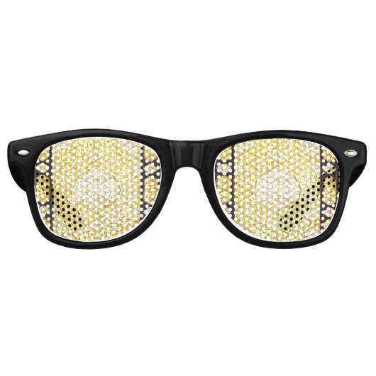 Lunettes De Fête Retro Or sacré tombé (Devant)