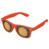 Lunettes De Fête Retro Orange (Angulaire)