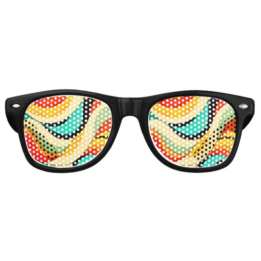 Lunettes De Fête Retro Orange & Amis (Devant)