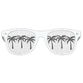 Lunettes De Fête Retro Palmiers tropicaux (Devant)