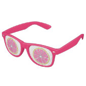 Lunettes De Fête Retro Pamplemousse Tropicale rose Fruit d'agrumes (Angulaire)