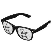 Lunettes De Fête Retro Panda qui dab (Angulaire)