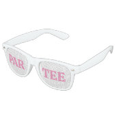 Lunettes De Fête Retro Parc-Tee Golf Pun Fun (Angulaire)
