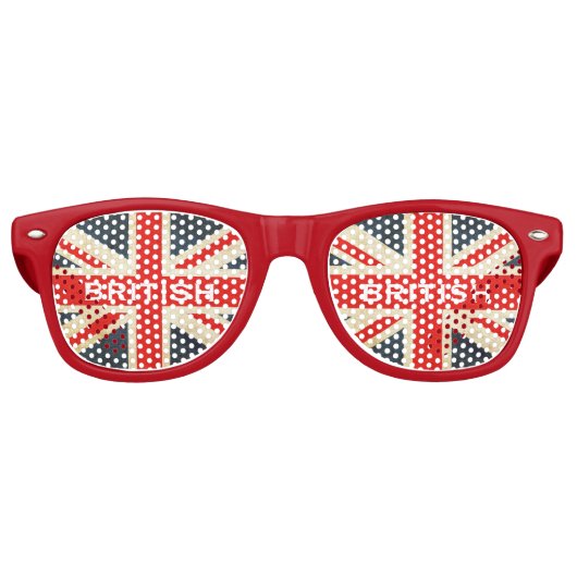 Lunettes De Fête Retro Parti Union Jack britannique Shades (Devant)