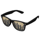 Lunettes De Fête Retro Parties scintillant Black & Gold (Angulaire)