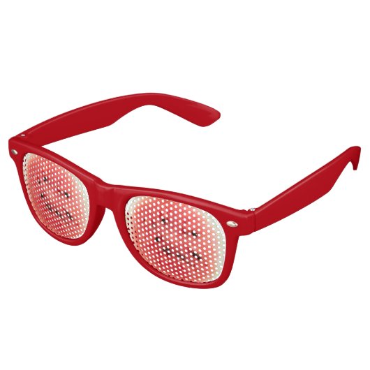 Lunettes De Fête Retro Pastèque (Angulaire)