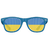 Lunettes De Fête Retro Patriotic Ukraine (Devant)