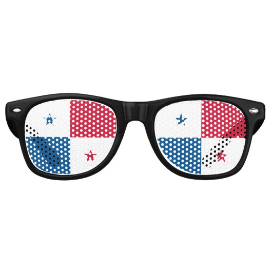 Lunettes De Fête Retro Pavillon Panama (Devant)