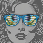 Lunettes De Fête Retro Peacock