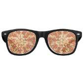 Lunettes De Fête Retro Pepperoni pizza (Devant)