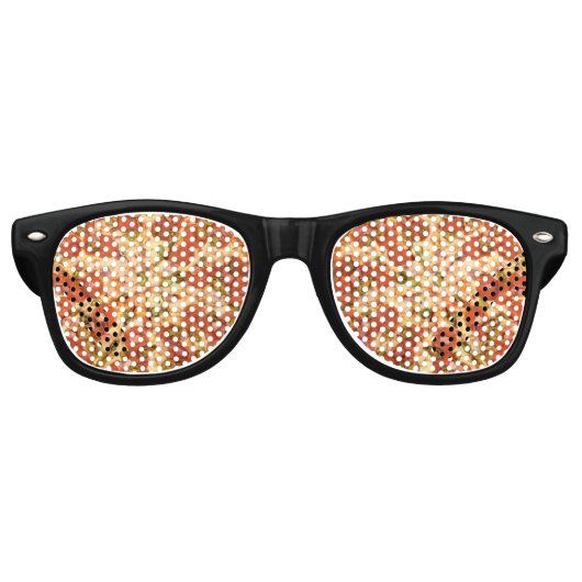 Lunettes De Fête Retro Pepperoni pizza (Devant)