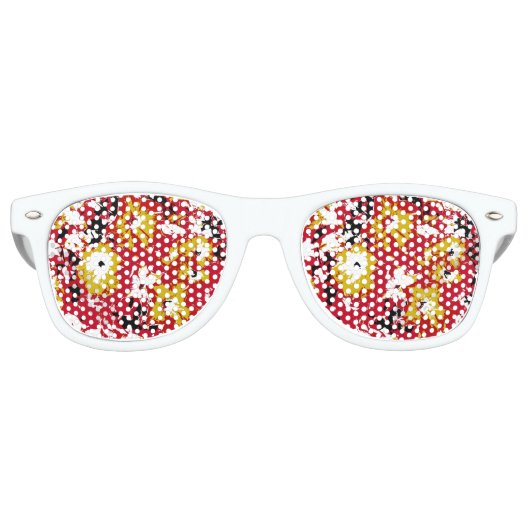 LUNETTES DE FÊTE RETRO PETUNIAS (Devant)