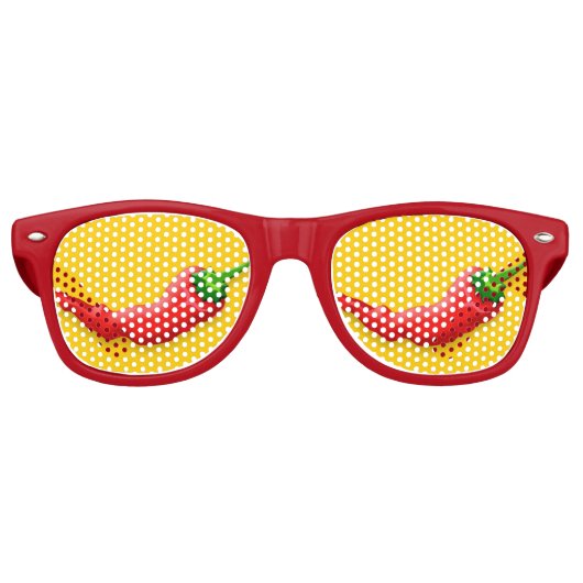 Lunettes De Fête Retro Piment (Devant)