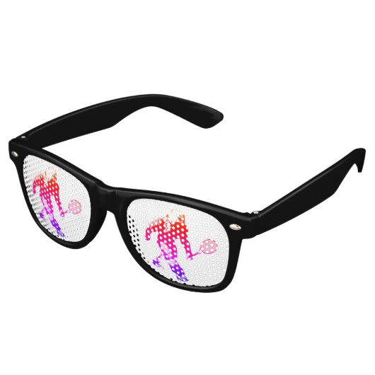 Lunettes De Fête Retro Pink Bigfoot (Angulaire)