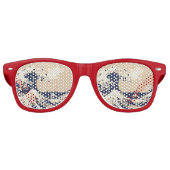Lunettes De Fête Retro Pixel Tsunami 8 bits Pixel Art (Devant)