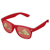 Lunettes De Fête Retro Pizza slice (Angulaire)