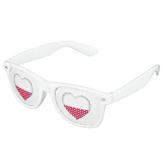 Lunettes De Fête Retro Polonaise Love Shades (Angulaire)