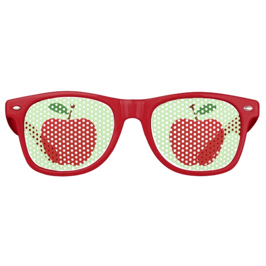 Lunettes De Fête Retro Pomme de mon oeil drôle (Devant)