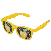 Lunettes De Fête Retro Pomme jaune (Angulaire)