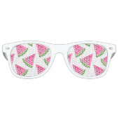 Lunettes De Fête Retro Ponts de pastèque aquarelle (Devant)