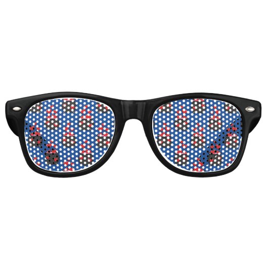 Lunettes De Fête Retro Potion d'amour des coeurs (Devant)