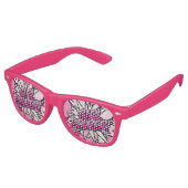Lunettes De Fête Retro Pouvoir Féminin Rose Amusant Moderne (Angulaire)