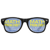 Lunettes De Fête Retro Problèmes mathématiques (Devant)