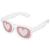 Lunettes De Fête Retro Puffy Heart (Angulaire)