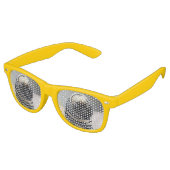 Lunettes De Fête Retro Pug puppy (Angulaire)