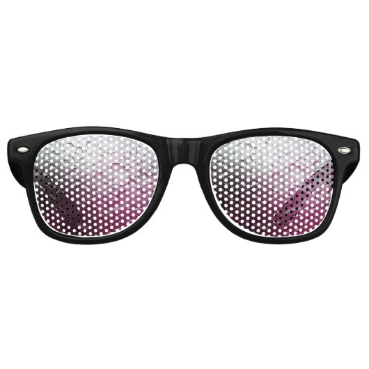 Lunettes De Fête Retro purple water (Devant)