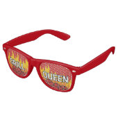 Lunettes De Fête Retro Queen Grill (Angulaire)
