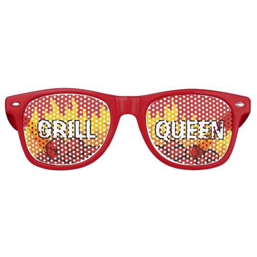 Lunettes De Fête Retro Queen Grill (Devant)