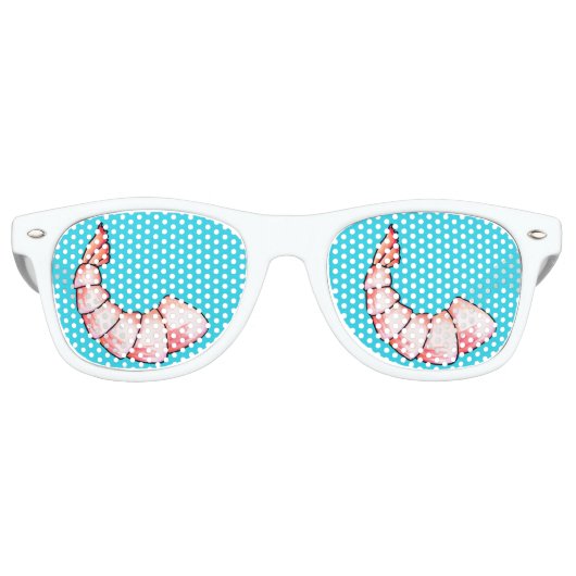 Lunettes De Fête Retro Queue de crevettes (Devant)