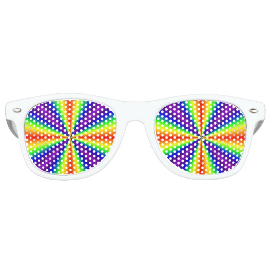 Lunettes De Fête Retro Rainbow Cross (Devant)