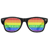 Lunettes De Fête Retro Rainbow Love is Love Gay pride Parade (Devant)