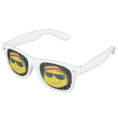 Lunettes De Fête Retro Rasta Emoji (Angulaire)