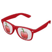 Lunettes De Fête Retro Red Bell Pepper (Angulaire)