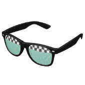 Lunettes De Fête Retro rétro checkers (Angulaire)
